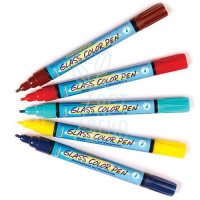 Маркер для скла Glass Color Pen Hobby Line, стійкий, прозорий, 1-2 мм, Kreul