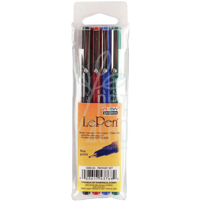 Набір ручок Le pen, Класичні відтінки, 4 шт, Marvy