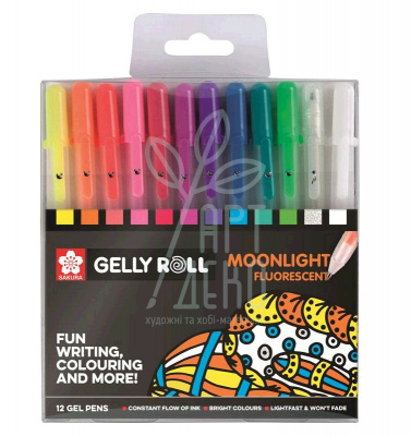 Набір ручок гелевих Gelly Roll Moonlight, 12 шт, Sakura
