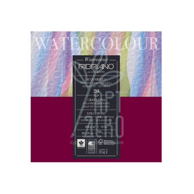 Склейка для акварелі Watercolour Studio Cold press, 200 г/м2, 20 л., Fabriano 