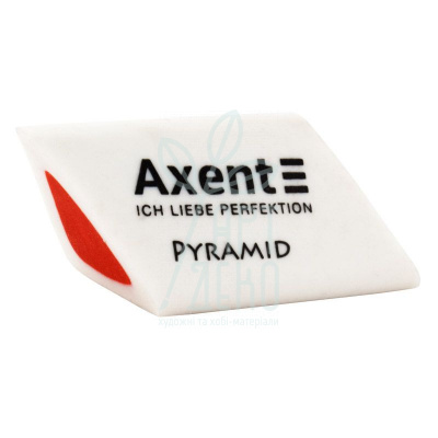 Гумка м'яка Pyramid, трикутна, 31x20x20 мм, біла, Axent