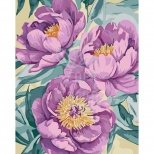 Набір для розпису за номерами "Лілові квітки", 40х50 см, ArtCraft