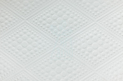 Папір текстурований тиснений "Крапочки в ромбику", білий, 21х30 см, Україна