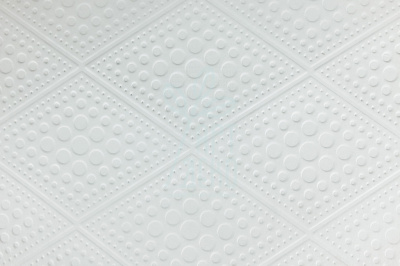 Папір текстурований тиснений "Крапочки в ромбику", білий, 21х30 см, Україна