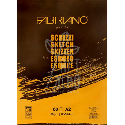 Альбом-склейка для ескізів Schizzi, 90 г/м2, 60 л., Fabriano
