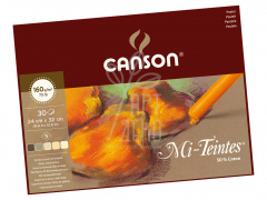 Альбом-склейка для пастелі Mi-Teintes, бежеві кольори, 160 г/м2, 30 л., Canson Альбом-склейка для пастелі Mi-Teintes, бежеві кольори, 160 г/м2, 30 л., Canson