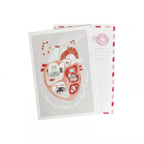 Листівка "Серце-дім", 10,5х14,8 см, Україна