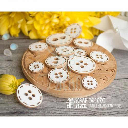 Набір чипбордів "Ґудзики", Скрапбокс