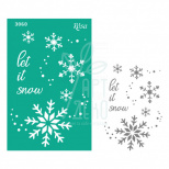 Трафарет багаторазовий самоклеючий Елементи та написи, №3060, серія "Новий рік",13х20см, ROSA Talent