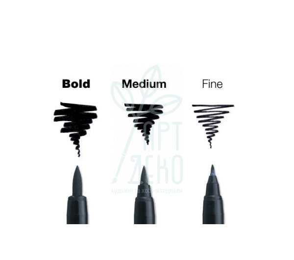 Лайнер-ручка Pigma Pen Brush, Чорний, Sakura