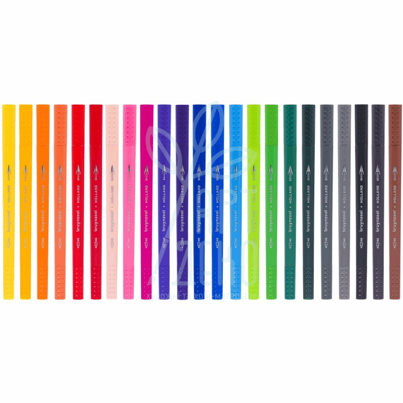 Набір лайнерів-пензлів BRUSHPEN, двосторонні, 24 кол., Bruynzeel