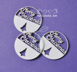 Набір чипбордів "Merry Christmas", 3 шт., Wycinanka