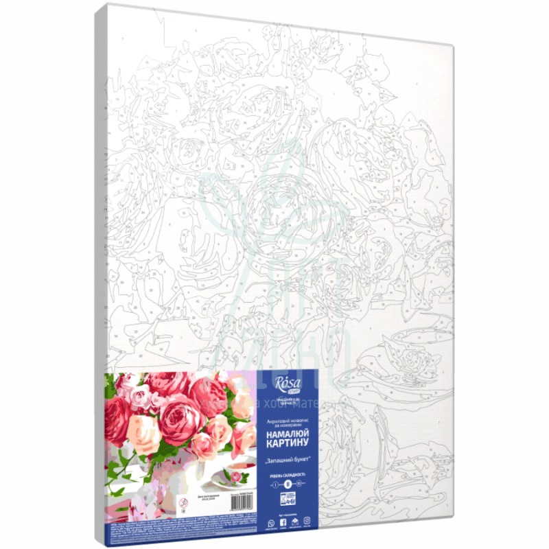 Набір для розпису за номерами "Запашний букет", 35х45 см, ROSA START