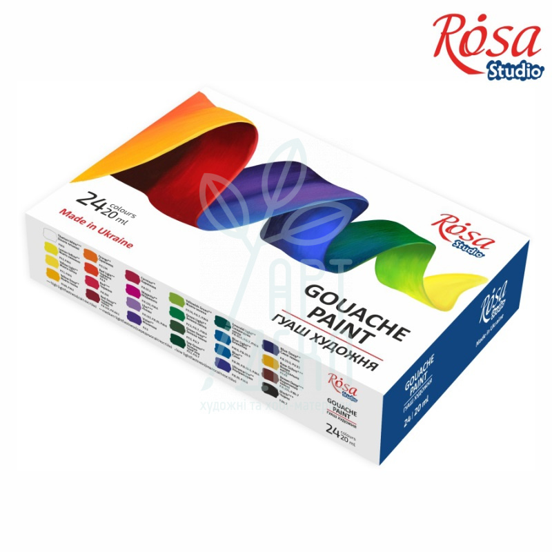 Набір гуашевих фарб Studio "Modern", 24х20 мл, ROSA