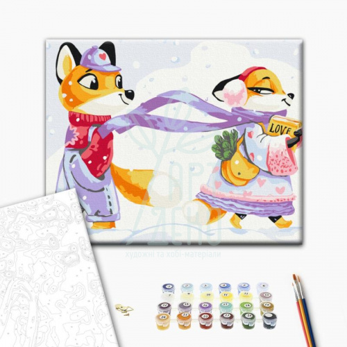 Набір для розпису за номерами "Руденька Любов", 30х40 см, Brushme