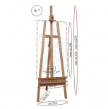 Мольберт буковий №41б, макс. висота полотна 121 см, Україна