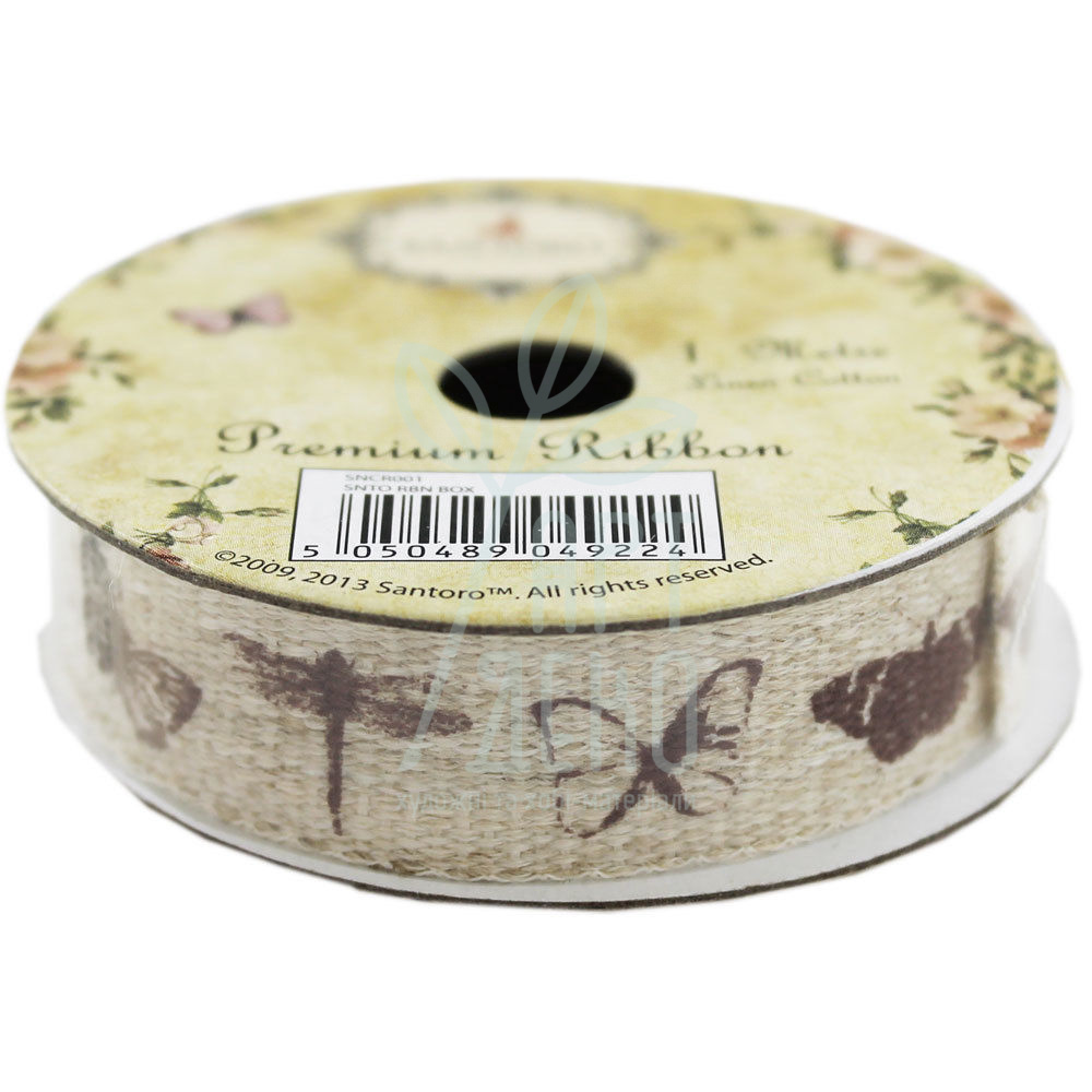 Стрічка бавовняна з принтом "Mirabelle", Santoro