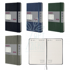 Щоденник датований 2026 Partner Lines, А5 (14,5х21 см), Axent