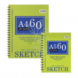 Альбом для ескізів Sketch, спіраль, 90 г/м2, 60 л., Art Nation 