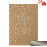 Крафт-папір з тисненням "Silver Hearts", 21х29,7 см, 225 г/м2, ROSA Talent