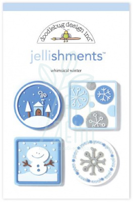 Набір прикрас Whimsical winter jellishments 4 шт., Doodlebug