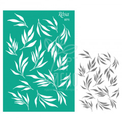 Трафарет багаторазовий самоклеючий, фоновий, №071, А4 (21х29,7 см), ROSA Talent