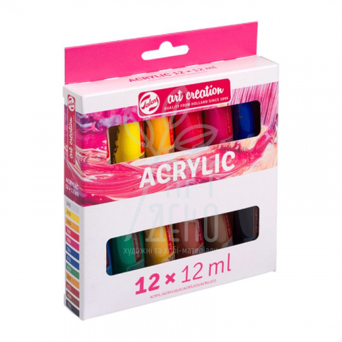 Набір акрилових фарб ArtCreation, 12х12 мл, пластикова туба, Royal Talens