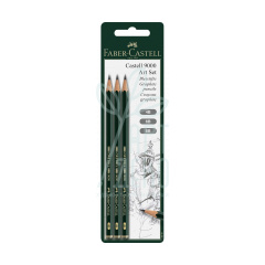 Набір олівців графітних CASTELL 9000 Art Set, 3 шт, Faber-Castell