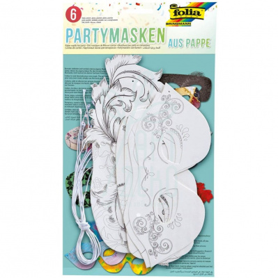 Набір масок Children Masks Maskarad, асорті 6 шт., Folia