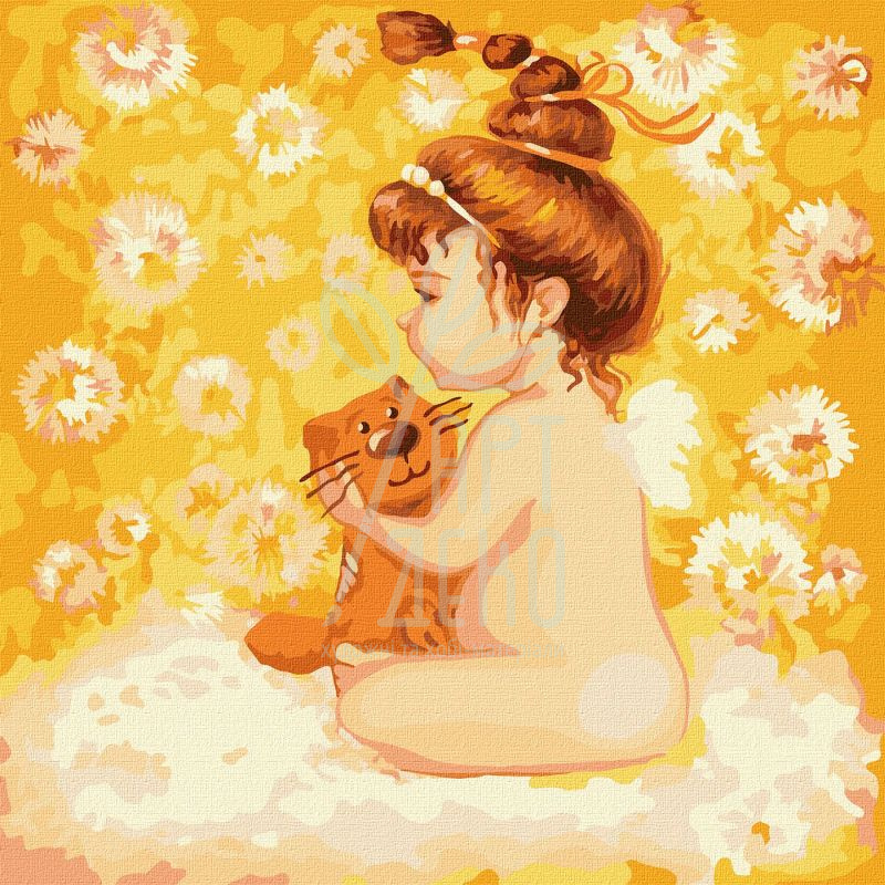 Набір для розпису за номерами "Малятко", 30х30 см, Ідейка