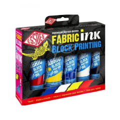 Набір чорнил для ліногравюри Fabric Ink Primary Colours, 5х100 мл, ESSDEE