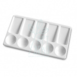 Палітра пластикова №2, прямокутна, 10 лунок, 11х20 см, Україна