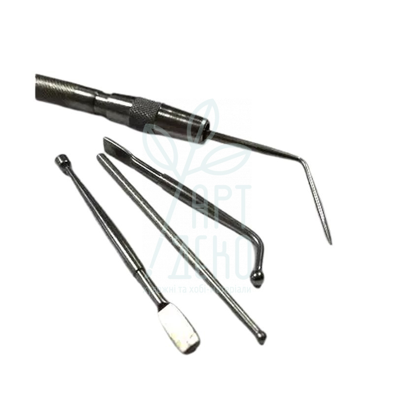 Стек металевий, двосторонній, зі змінними насадками