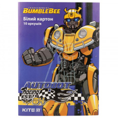 Набір картону Transformers BumbleBee Movie, білий, А4 (21х29,7 см), 10 л., Kite