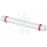 Качалка пластикова для полімерної глини, з обмежувачами, Ø 2,6 см, довж. 33 см, Fondant