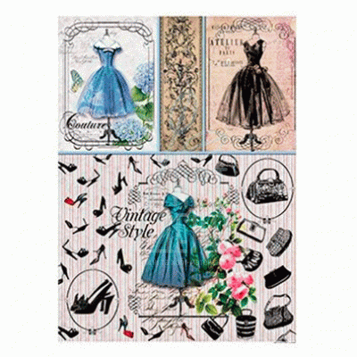 Декупажні карти на рисовому папері Rice Paper Decoupage, А4 (21х29,7 см), №232, Cadence