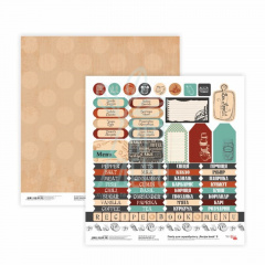 Папір для скрапбукінгу, двосторонній "Recipe book" 9, 30,48х30,48 см, 200 г/м2, ROSA Talent Папір для скрапбукінгу, двосторонній "Recipe book" 9, 30,48х30,48 см, 200 г/м2, ROSA Talent