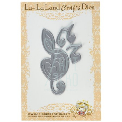 Ніж для скрапбукінгу La La Land Die, Set Heart Treble Clef