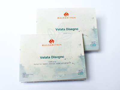 Склейка для рисунку Velata Disegno Bright White, 15,5х11,5 см, 120 г/м2, 10 л., Magnani