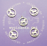 Набір чипбордів "Ялинкова іграшка з коником", 5 шт., Wycinanka