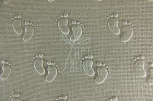 Заготовка для листівок "Сліди", бежевий, 15х15 см, Україна