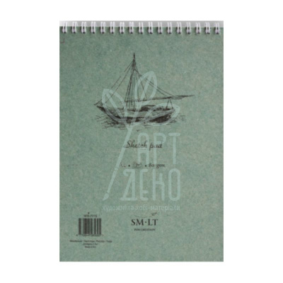 Альбом для ескізів AUTHENTIC, спіраль, А4 (21х29,7 см), 90 г/м2, 120 л., SMILTAINIS Альбом для ескізів AUTHENTIC, спіраль, А4 (21х29,7 см), 90 г/м2, 120 л., SMILTAINIS