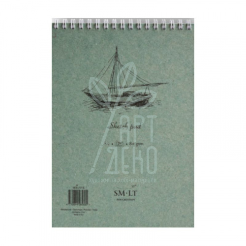 Альбом для ескізів AUTHENTIC, спіраль, А4 (21х29,7 см), 90 г/м2, 120 л., SMILTAINIS