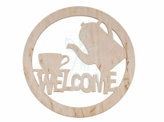 Табличка "Welcome", фанера, 36х36 см, Україна