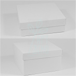 Коробка декоративна, біла, 20х20 см, Україна