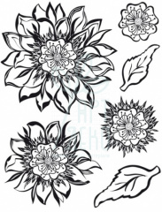 Штамп силіконовий 3d "Квітка Амелі", 14x18 см, Viva Decor