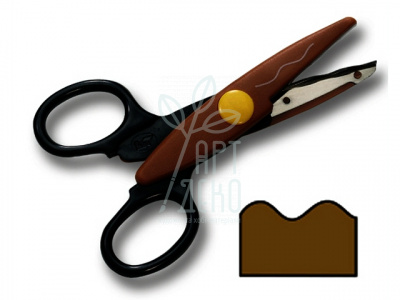 Ножицi фігурні Contour Scissors, Flow-сut, large, Folia