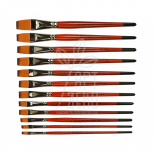 Пензель Синтетика плоска Carrot 1097F, к.р., KOLOS