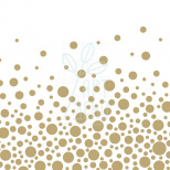 Серветка для декупажу "Виблискуючі крапки золоті", 33х33 см, Нідерланди