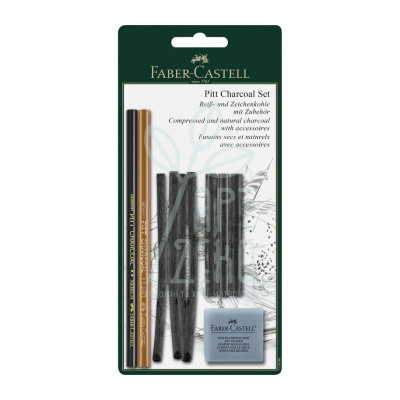 Набір вугілля PITT Charcoal Set, 10 предметів, Faber-Castell